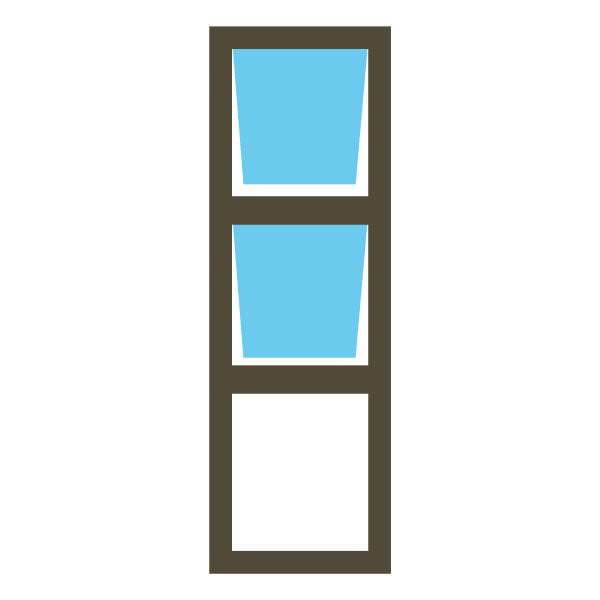 Valuwin Bronze Sidelight Double Opener (600X2100) - Al's Hardware