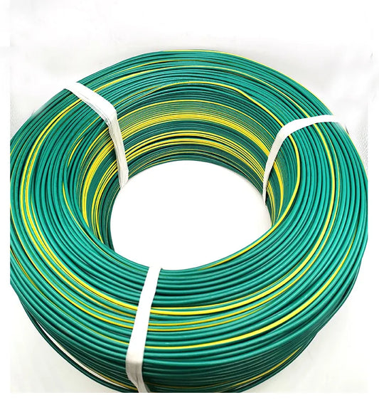 Wire PVC 1.5 x 1m Green Yellow