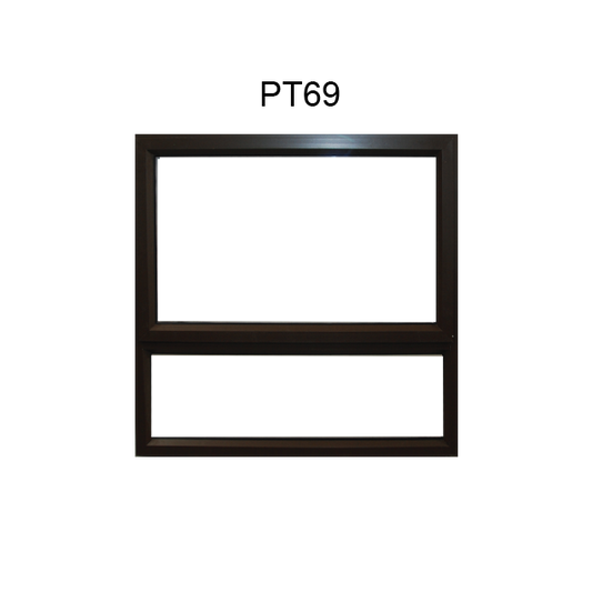 Valuwin Bronze Aluminium Top Hung Window PT69 (600x900) - Al's Hardware