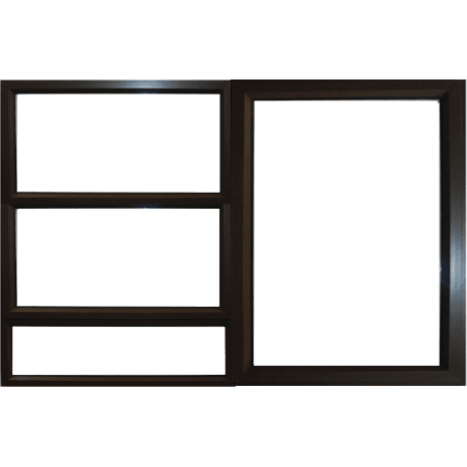 Aluminium Top Hung Window Bronze Econo PTT1215(1200X1500) - Al's Hardware