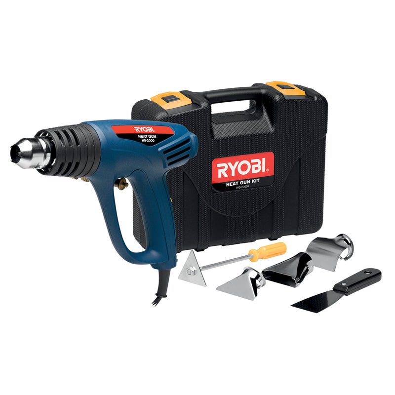 HEAT GUN 2000W 2 SPEED 450 – WITH 6PCE ACCESSORY KIT (HG-2000K) - Al's Hardware