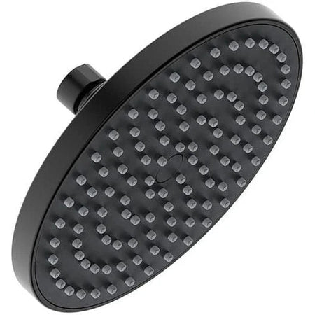 Livorno Round Shower Head 200mm Matt black - Al's Hardware