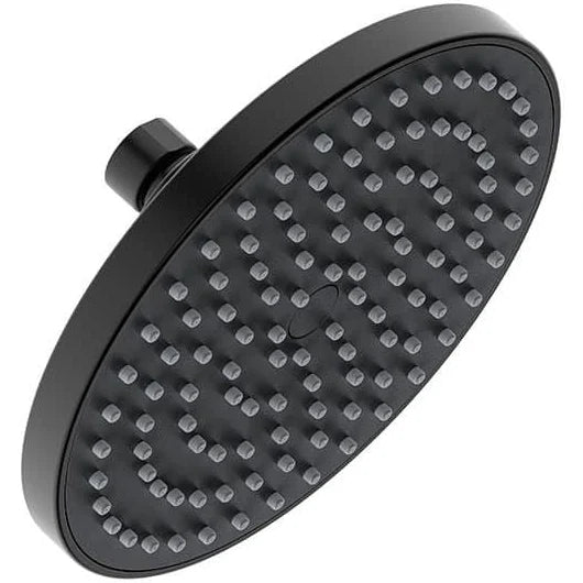 Livorno Round Shower Head 200mm Matt black - Al's Hardware