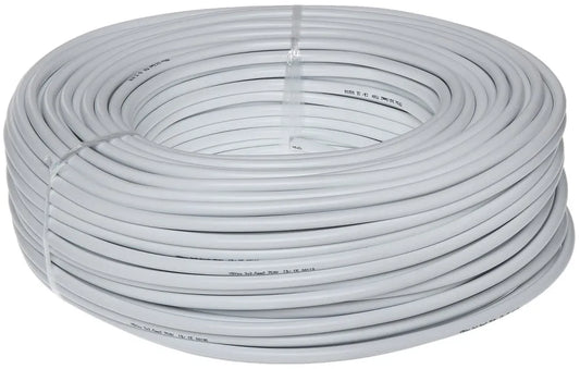 White PVC Cable 1.5 x 1m