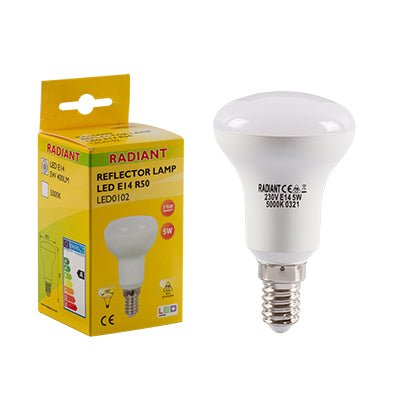 RADIANT R50 REFLECTOR E14 LED 5W 5000K - Al's Hardware