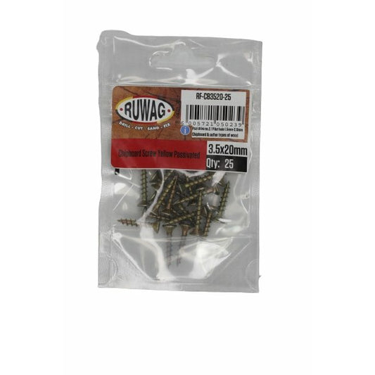 Ruwag 3.5x20mm Clipboard Screws (25) - Al's Hardware