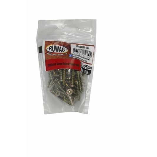 Ruwag 3.5x25mm Clipboard Screws (100) - Al's Hardware