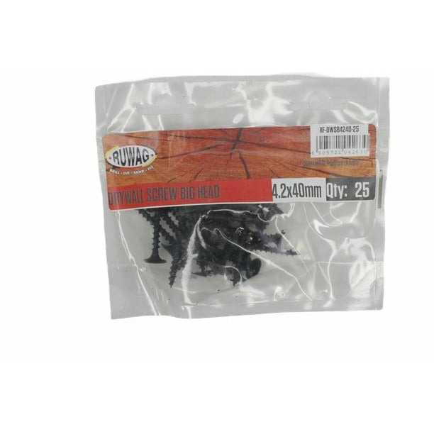 Ruwag 4.2x40mm Big Head Drywall Screw (25) - Al's Hardware