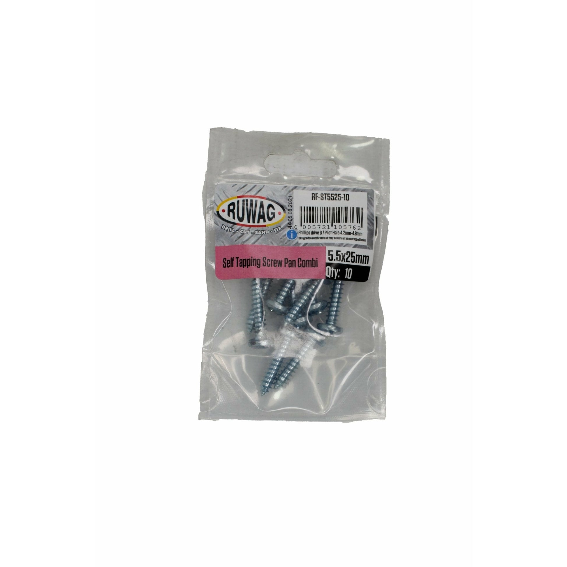 Ruwag 5x25mm Self tapping Screw (10) - Al's Hardware
