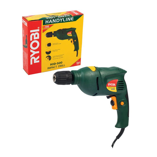 Ryobi DRILL IMPACT 10MM 500W VAR / REV KEYLESS CHUCK HID-500 - Al's Hardware