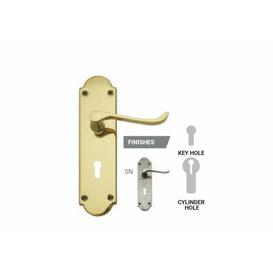 Samson 3 Lever Lockset Victorian Scroll - Al's Hardware