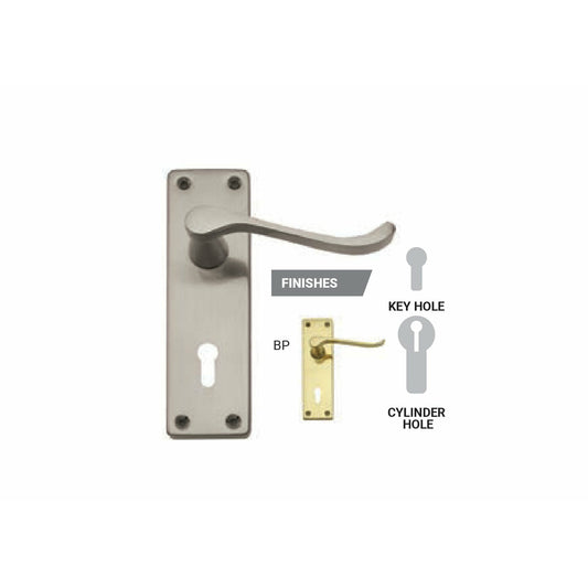 Samson 3 lever Lockset VIctorian Scroll - Al's Hardware